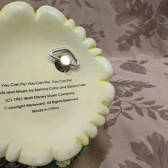 Disney 1951 Tinker Bell Neverland "You Can Fly" Music Box, Gently Used! - Picture 9 of 10